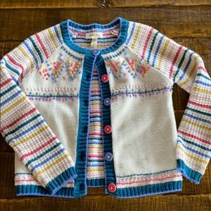 Matilda Jane size 6 colorful cardigan